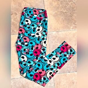 Lularoe Disney Nightmare Before Christmas Leggings Size Tall & Curvy 12-22